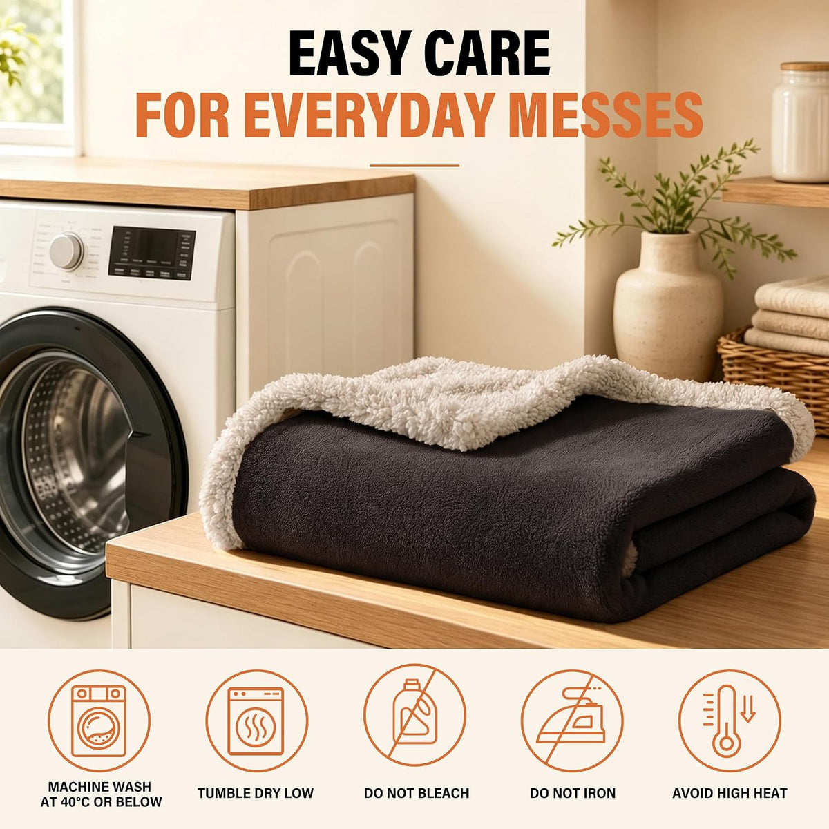 Reversible Waterproof Blanket for Bed – Leakproof Throw for Ultimate Protection