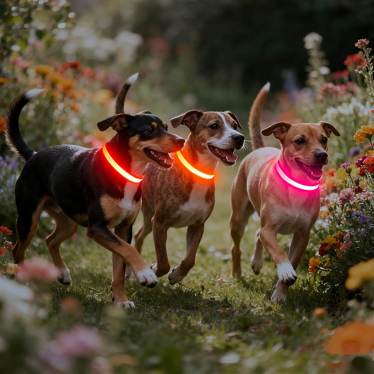 Illuminate Your Dog's Safety: Adjustable USB Rechargeable LED Glowing Collar - Super Bright & Stylish (Medium, Red)